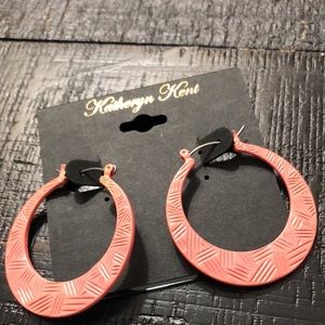 NWT Contemporary Katheryn Kent Coral Pierced Earrings